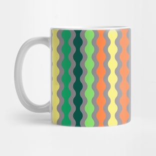 Yellow, Orange, Dark green | Formas coloridas lineales | Linear colorful shapes | 線形のカラフルな形 | Formes colorées linéaires | Lineare bunte Formen | Forme colorate lineari Mug